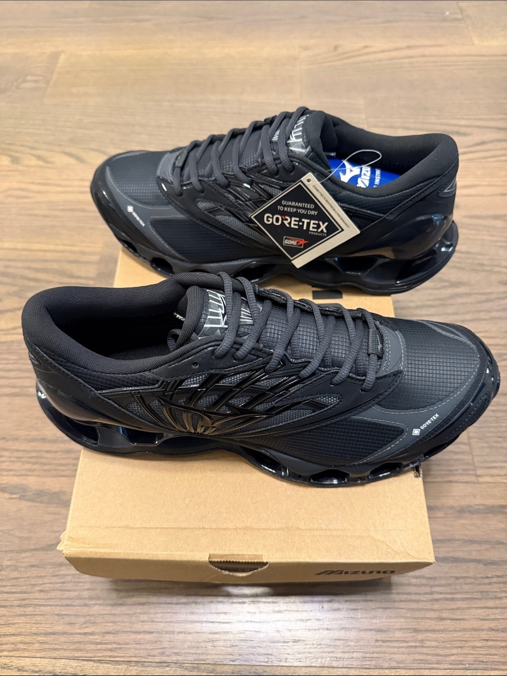 Men’s Mizuno wave prophecy ls gtx sneakers black size 11